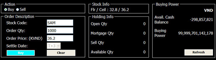 Order Ticket